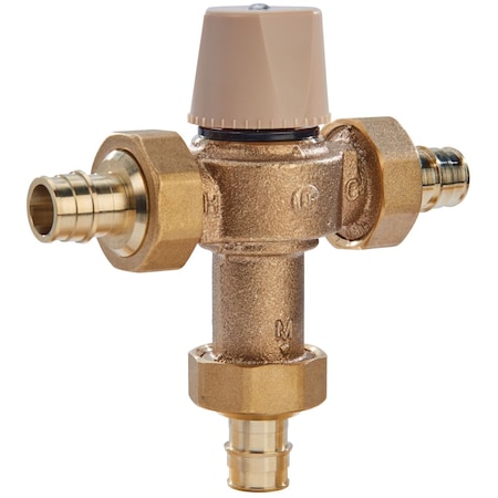 Watts 1/2 In Lead-Free Thermostatic Mixing Valve, Cold Expansion Fitting Cef/Pex F1960 6551631